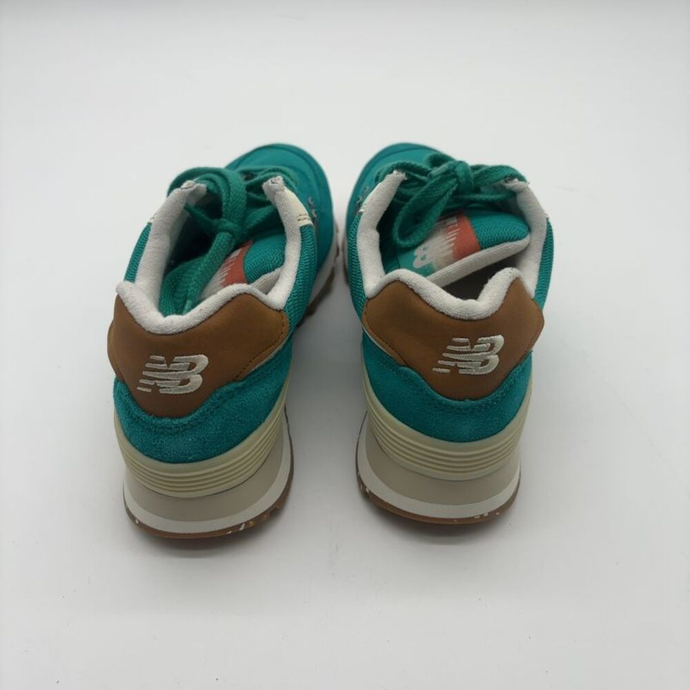 New Balance New Balance Teal and Tan Retro Running Sneakers - Picture 4 of 5